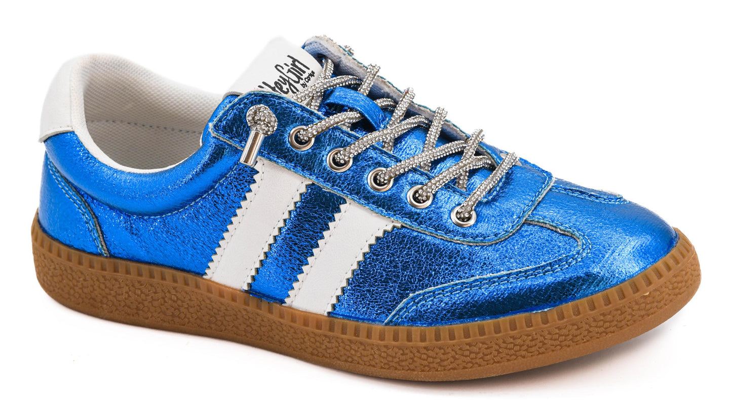 Blue Metallic Sneaker