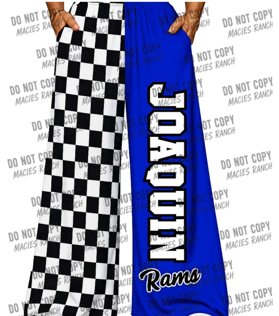 Joaquin DUO WIDE LEG PANTS- checkered