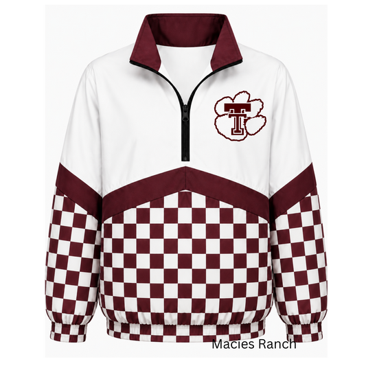 Troup checkered Windbreaker
