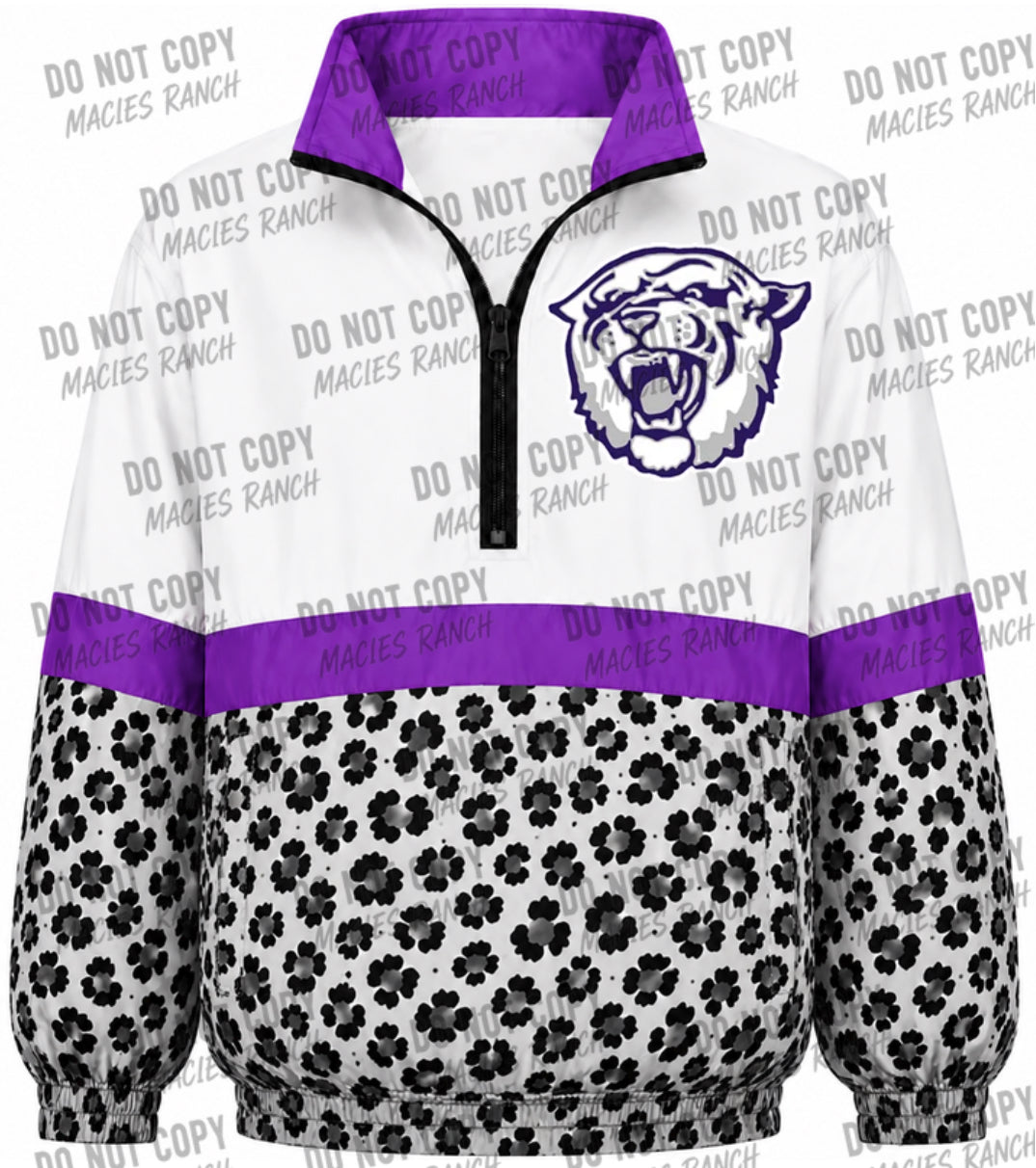 Cushing Windbreaker-white cheetah