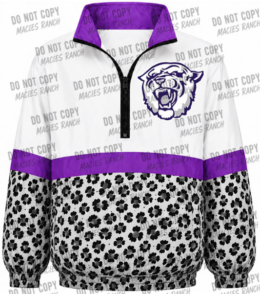 Cushing Windbreaker-white cheetah