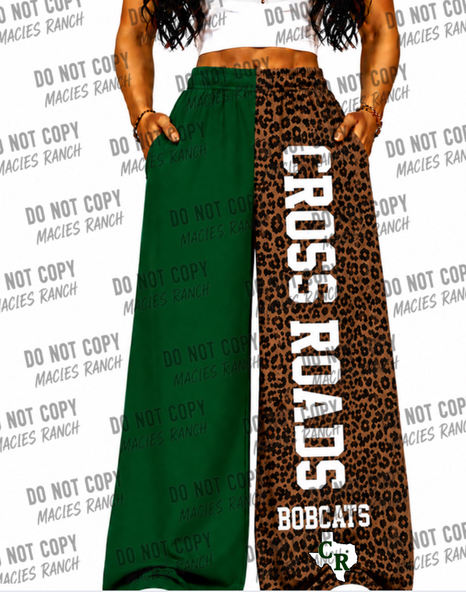 Crossroads  DUO WIDE LEG PANTS- cheetah