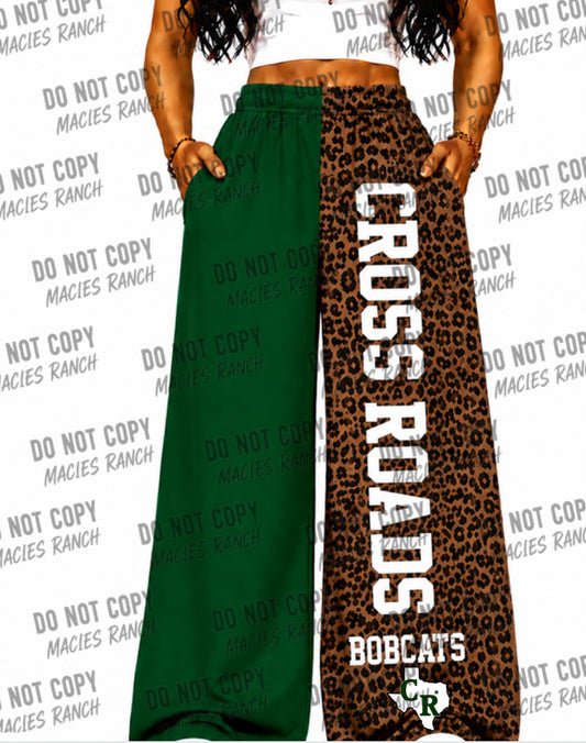 Crossroads  DUO WIDE LEG PANTS- cheetah