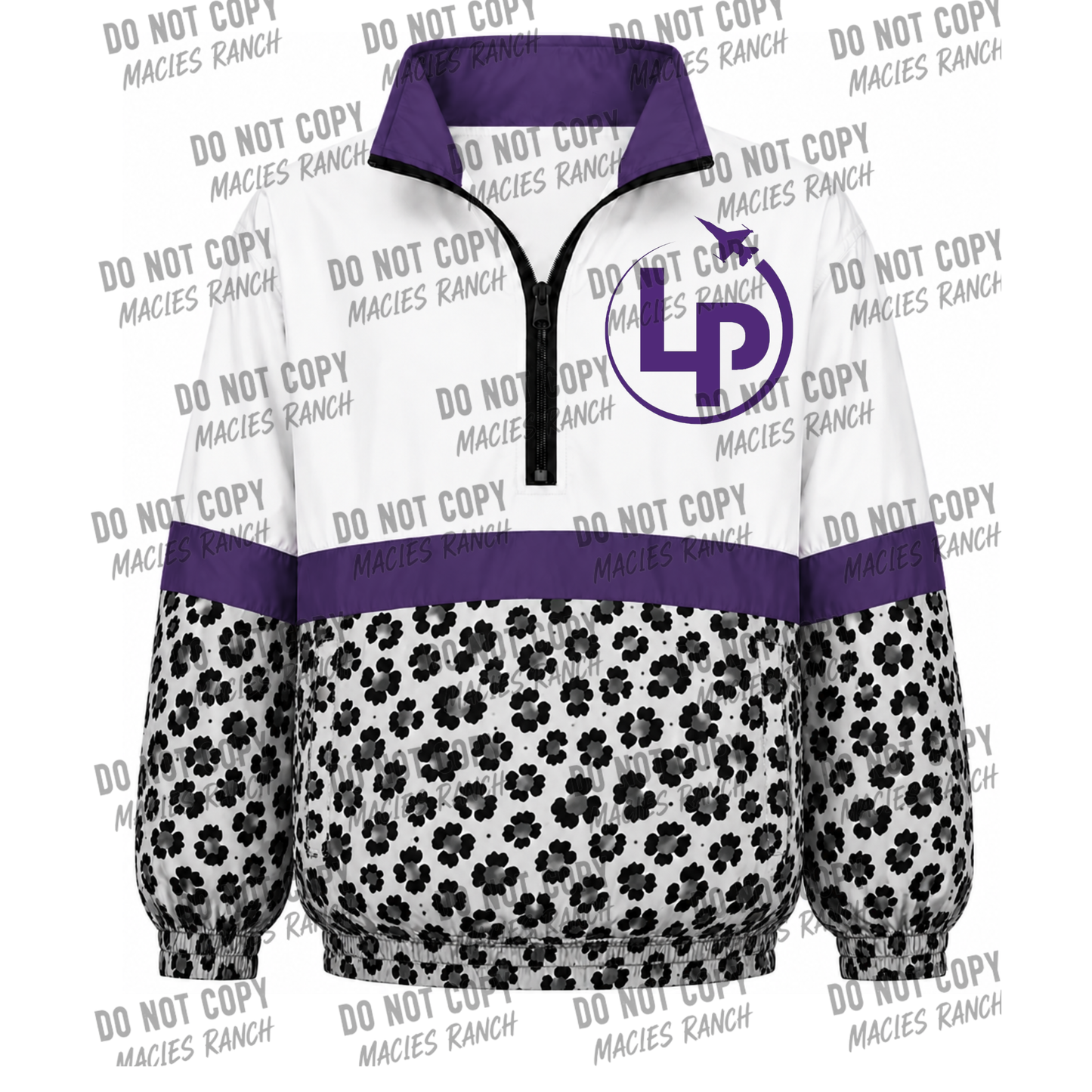 LaPoynor Windbreaker- white cheetah