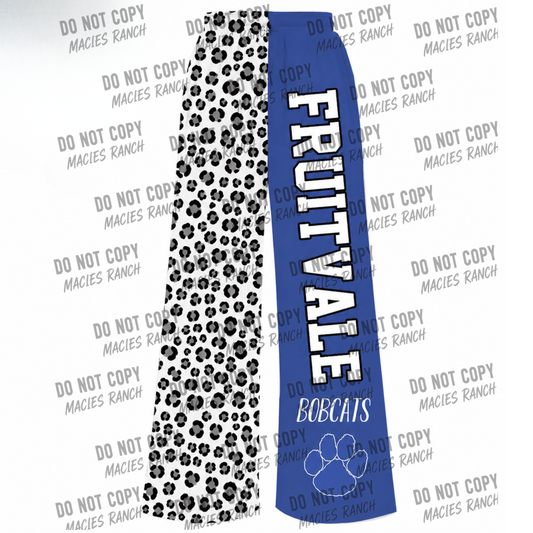 Fruitvale DUO WIDE LEG PANTS- cheetah