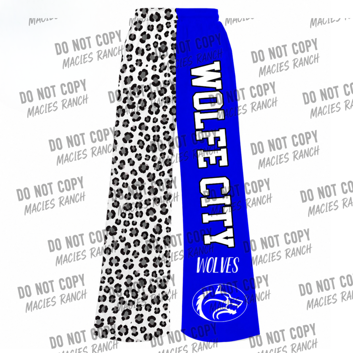 Wolfe City DUO WIDE LEG PANTS- cheetah