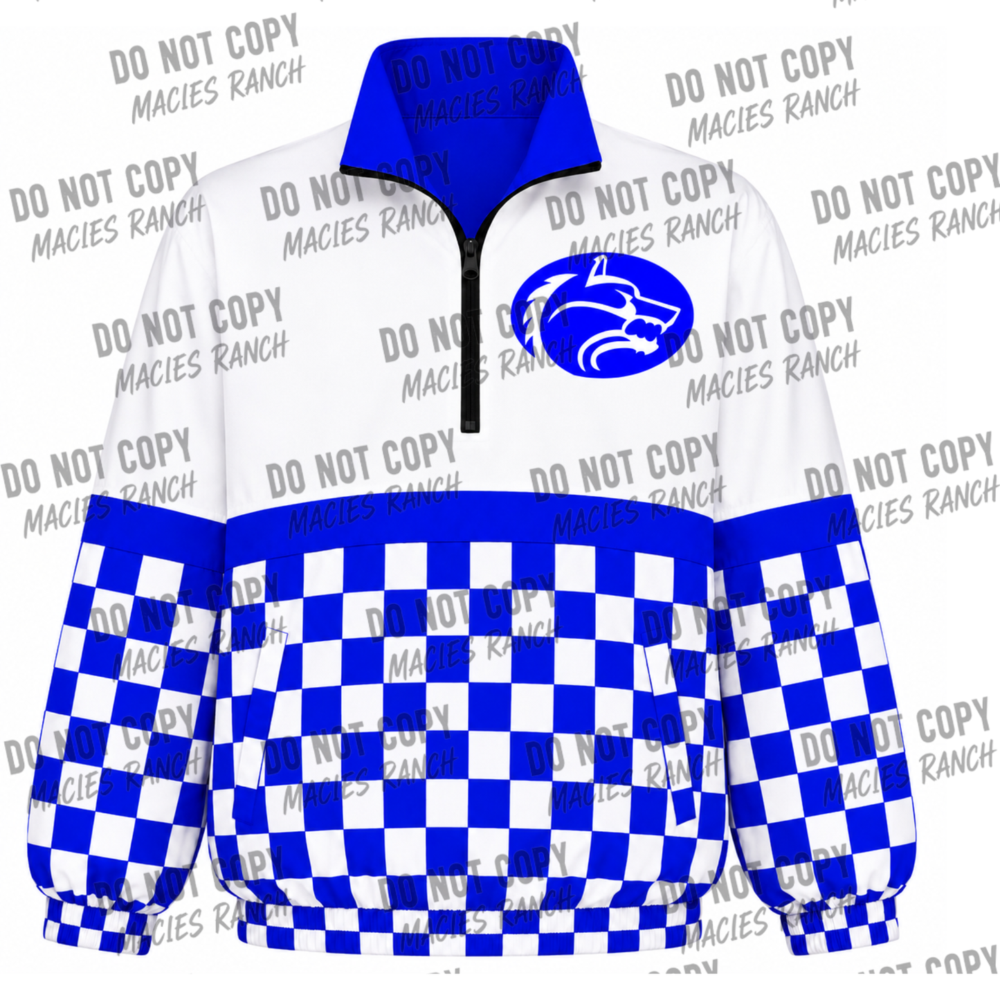 Wolfe City Windbreaker- checkered