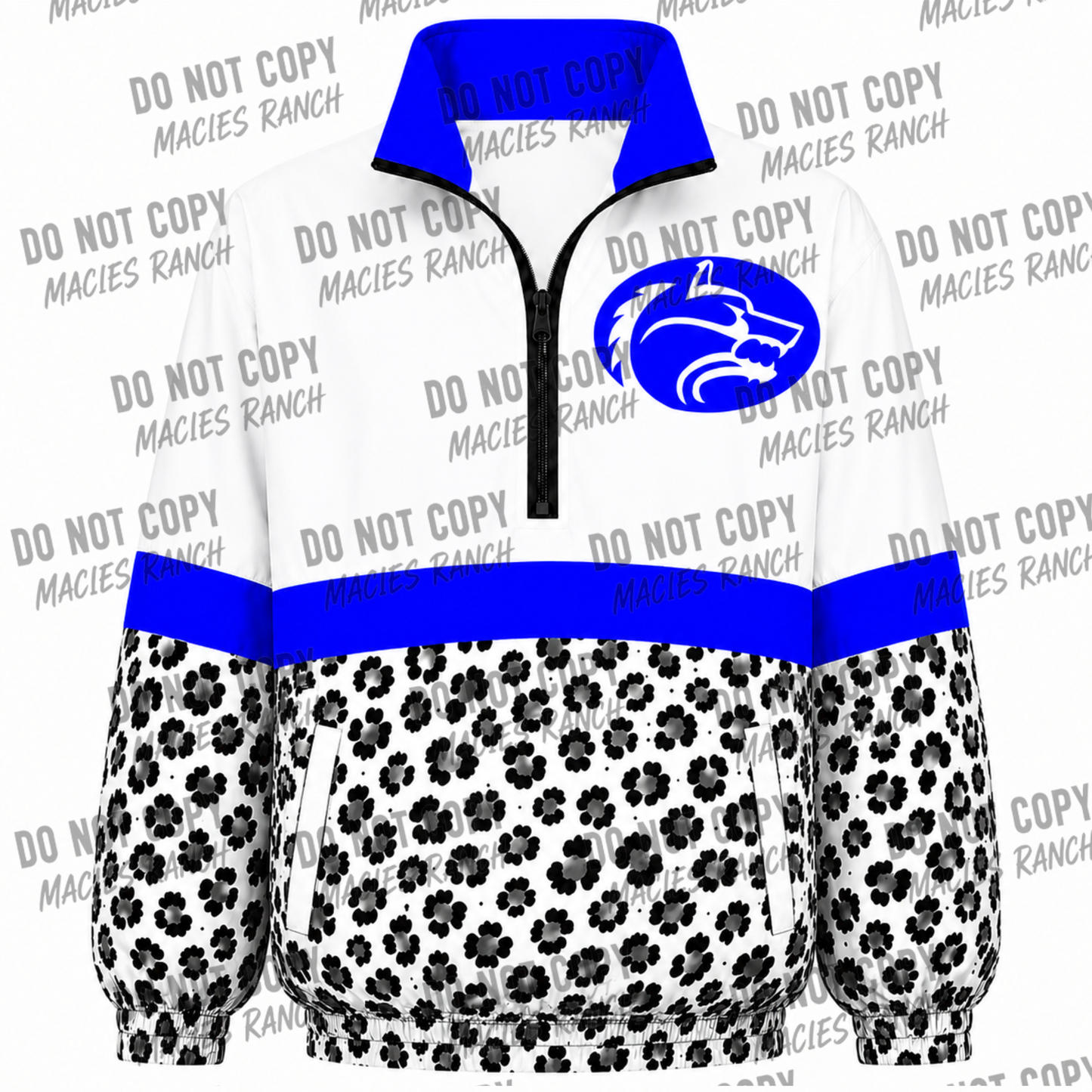 Wolfe City Windbreaker- white cheetah