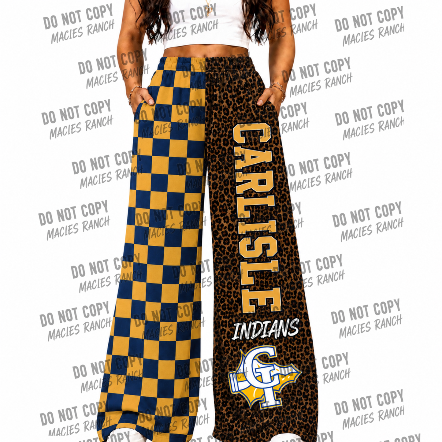 CARLISLE DUO WIDE LEG PANTS -cheetah