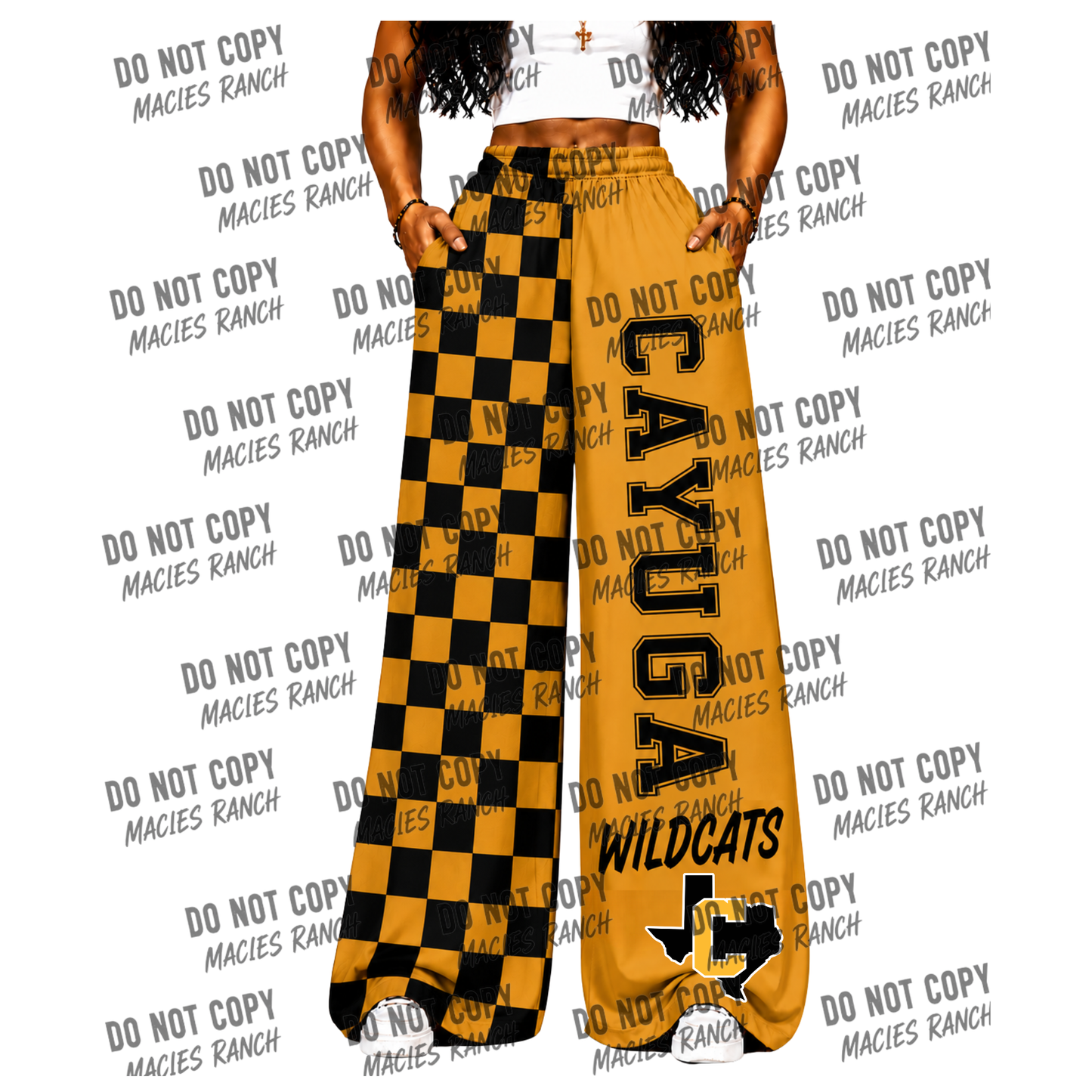 Cayuga DUO WIDE LEG PANTS- checkered