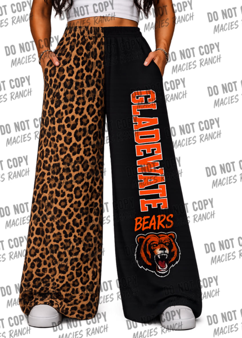 Gladewater DUO WIDE LEG PANTS- cheetah