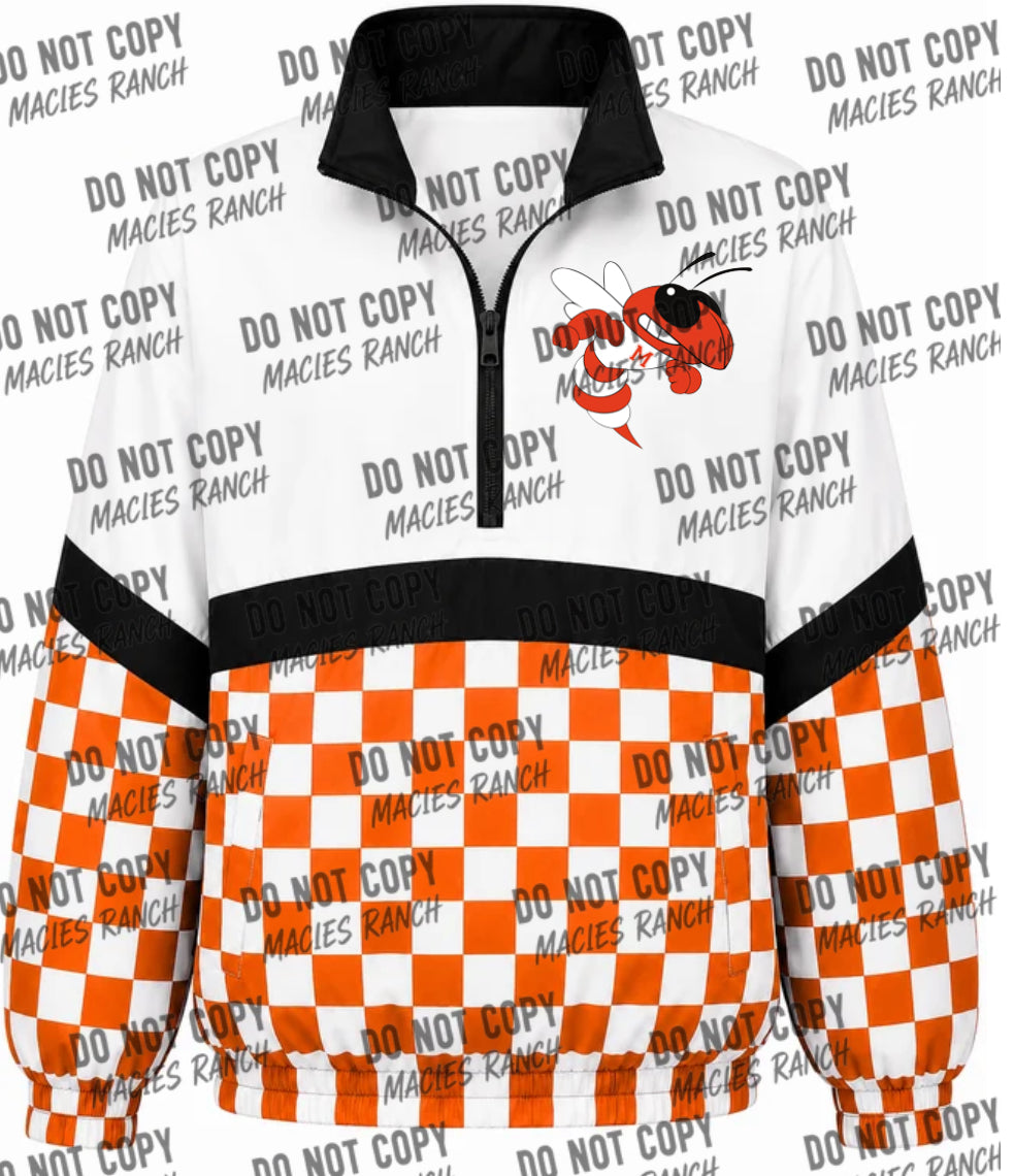 Mineola Windbreaker- checkered