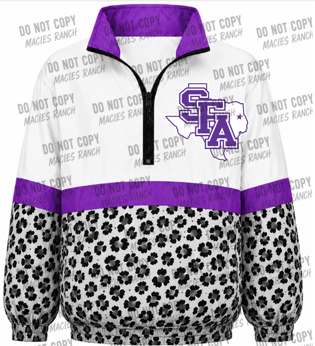SFA Windbreaker-white cheetah