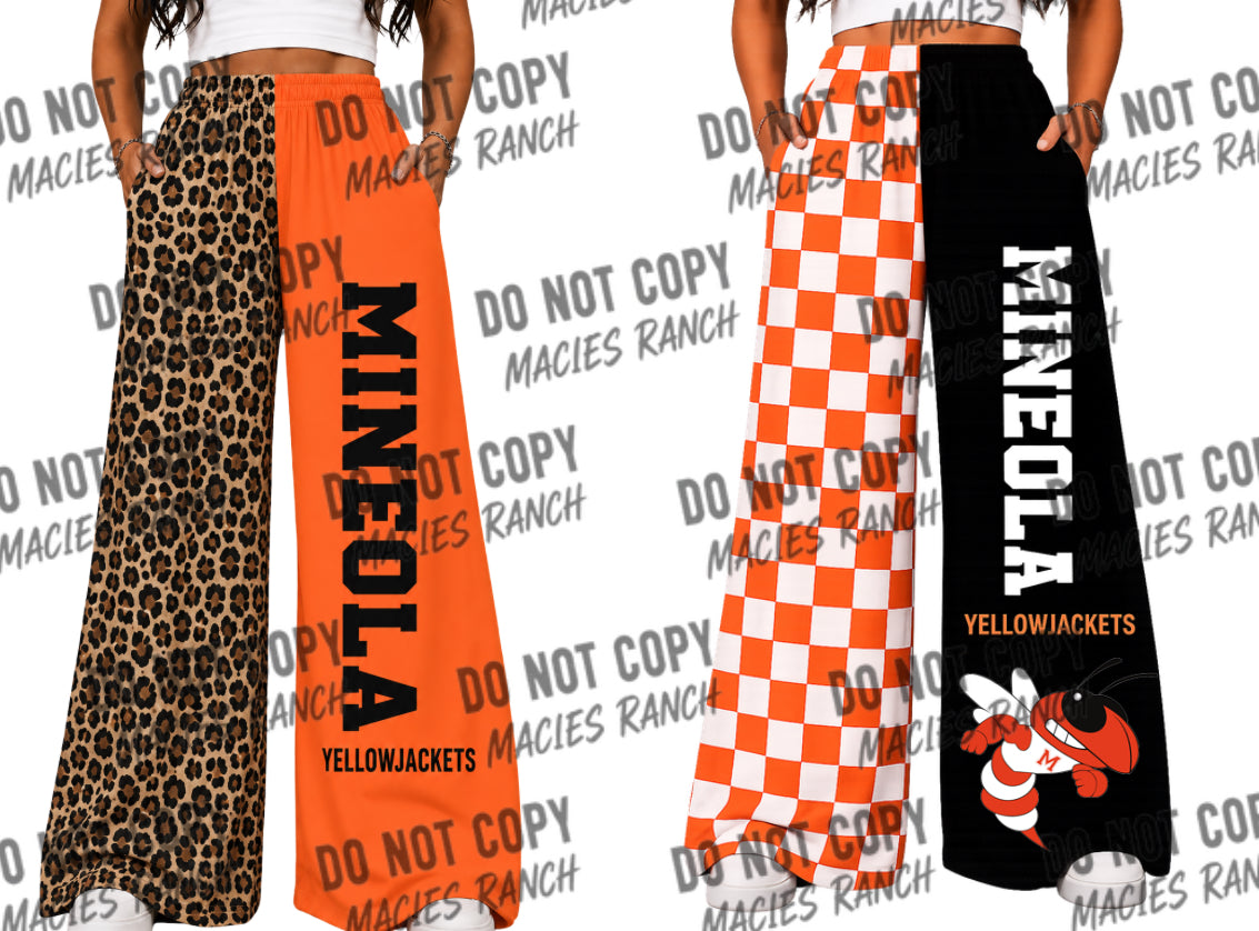 Mineola DUO WIDE LEG PANTS- cheetah