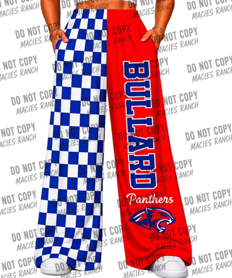 Bullard DUO WIDE LEG PANTS-checkered