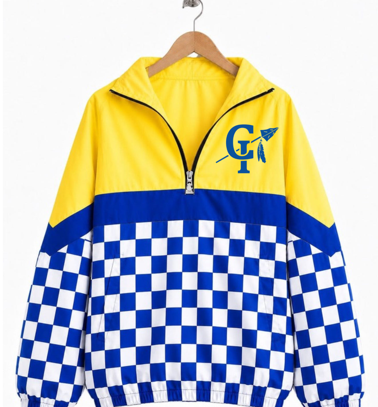Carlisle Windbreaker- blue checkered