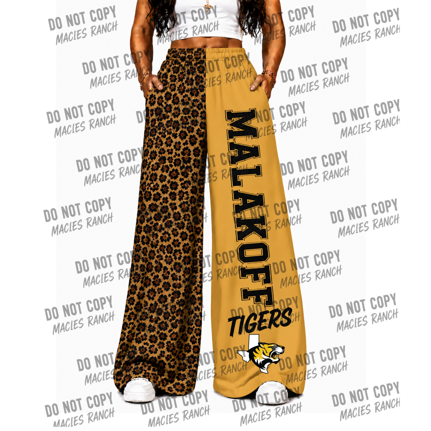 Malakoff DUO WIDE LEG PANTS - cheetah