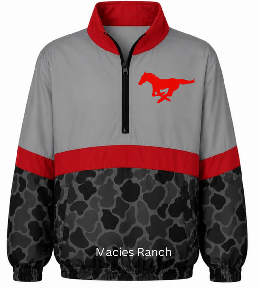 Moore Middle School camo Windbreaker