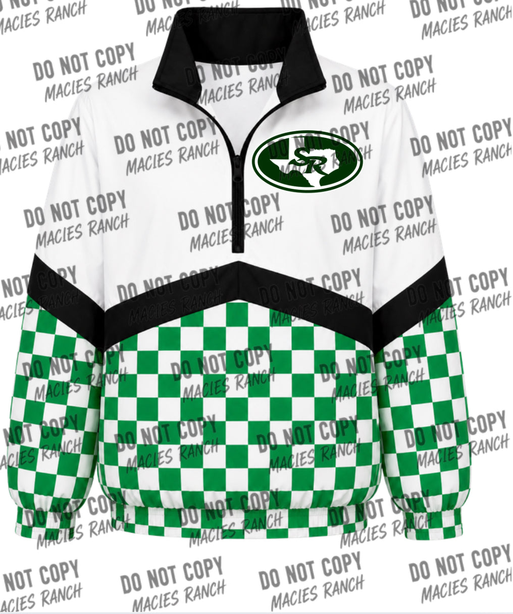 Scurry Rosser Windbreaker- checkered