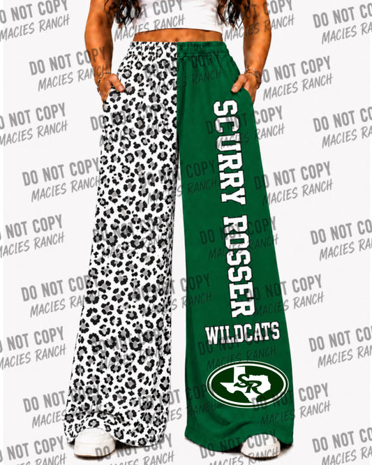 Scurry Rosser DUO WIDE LEG PANTS- white cheetah