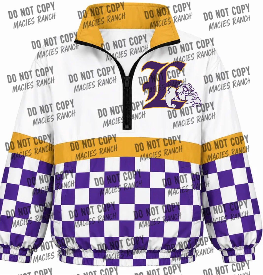 Edgewood Windbreaker- checkered