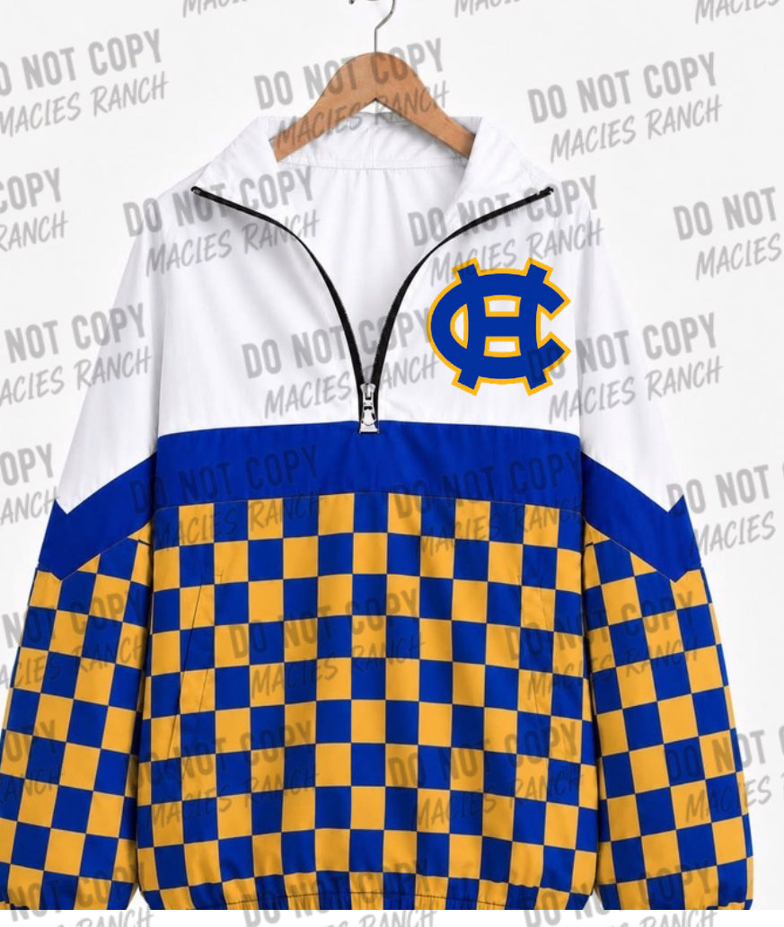 Chapel Hill checkered windbreaker