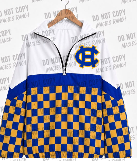 Chapel Hill checkered windbreaker