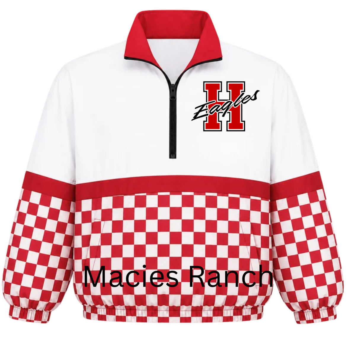 Harmony checkered windbreaker