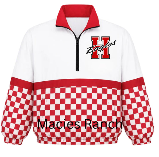Harmony checkered windbreaker