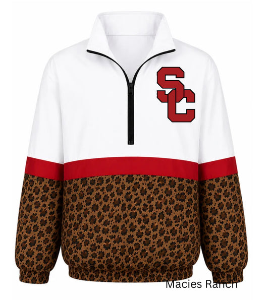 Sabine cheetah Windbreaker