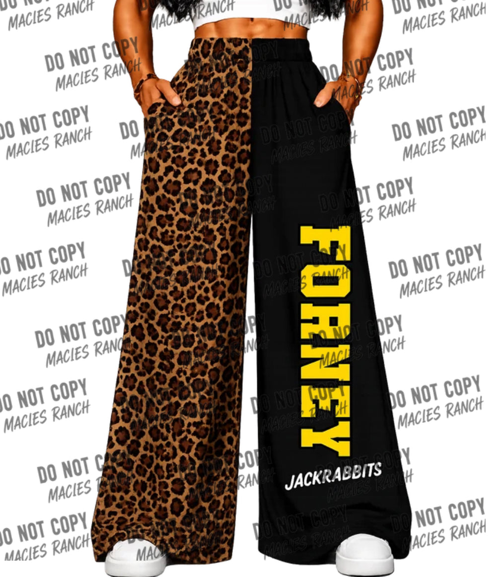 Forney DUO WIDE LEG PANTS- cheetah