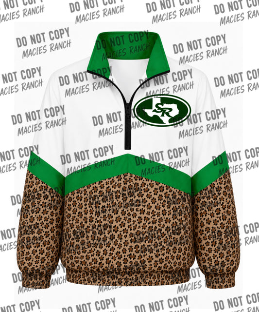 Scurry Rosser Windbreaker- cheetah brown