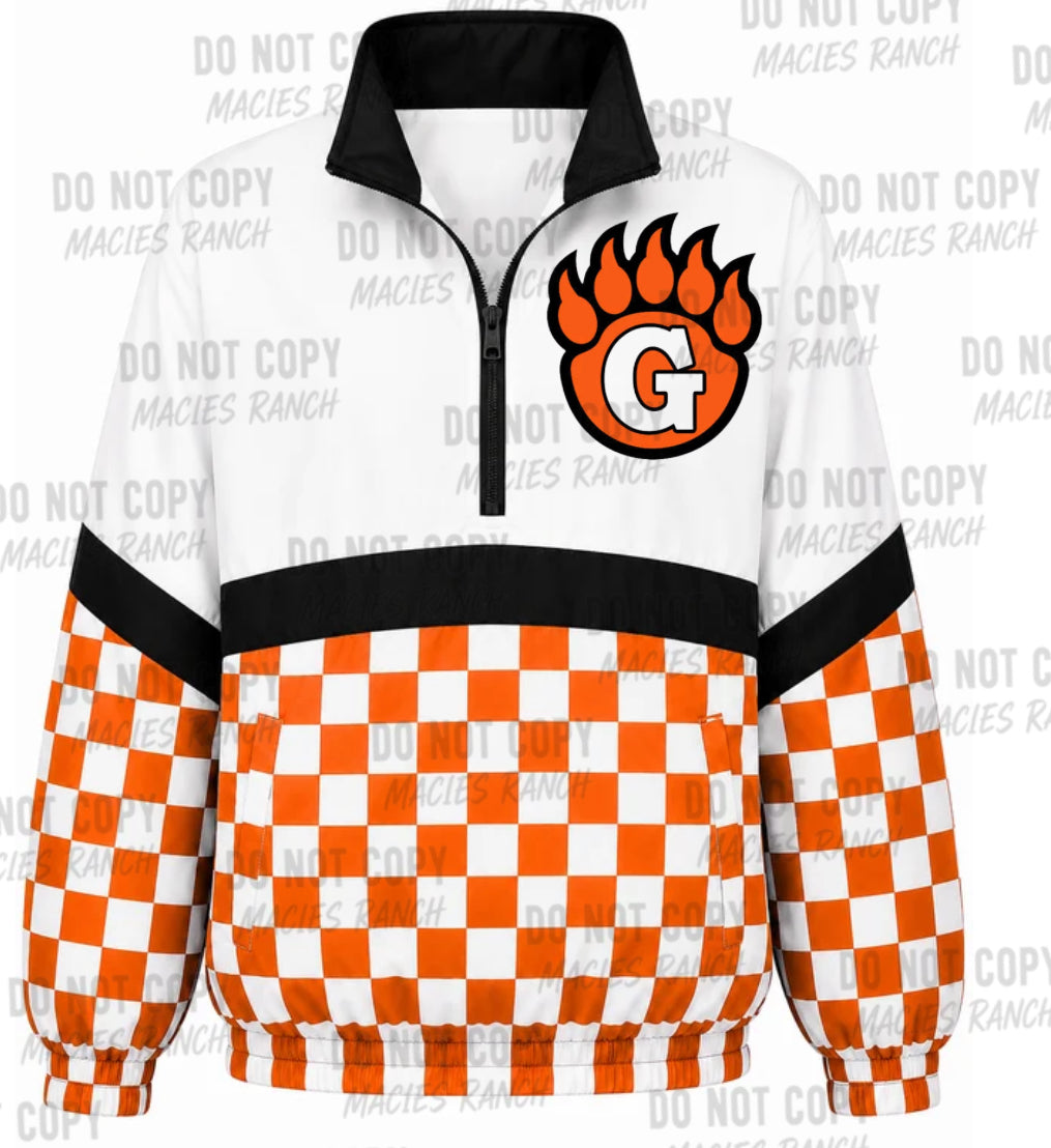 Gladewater checkered windbreaker