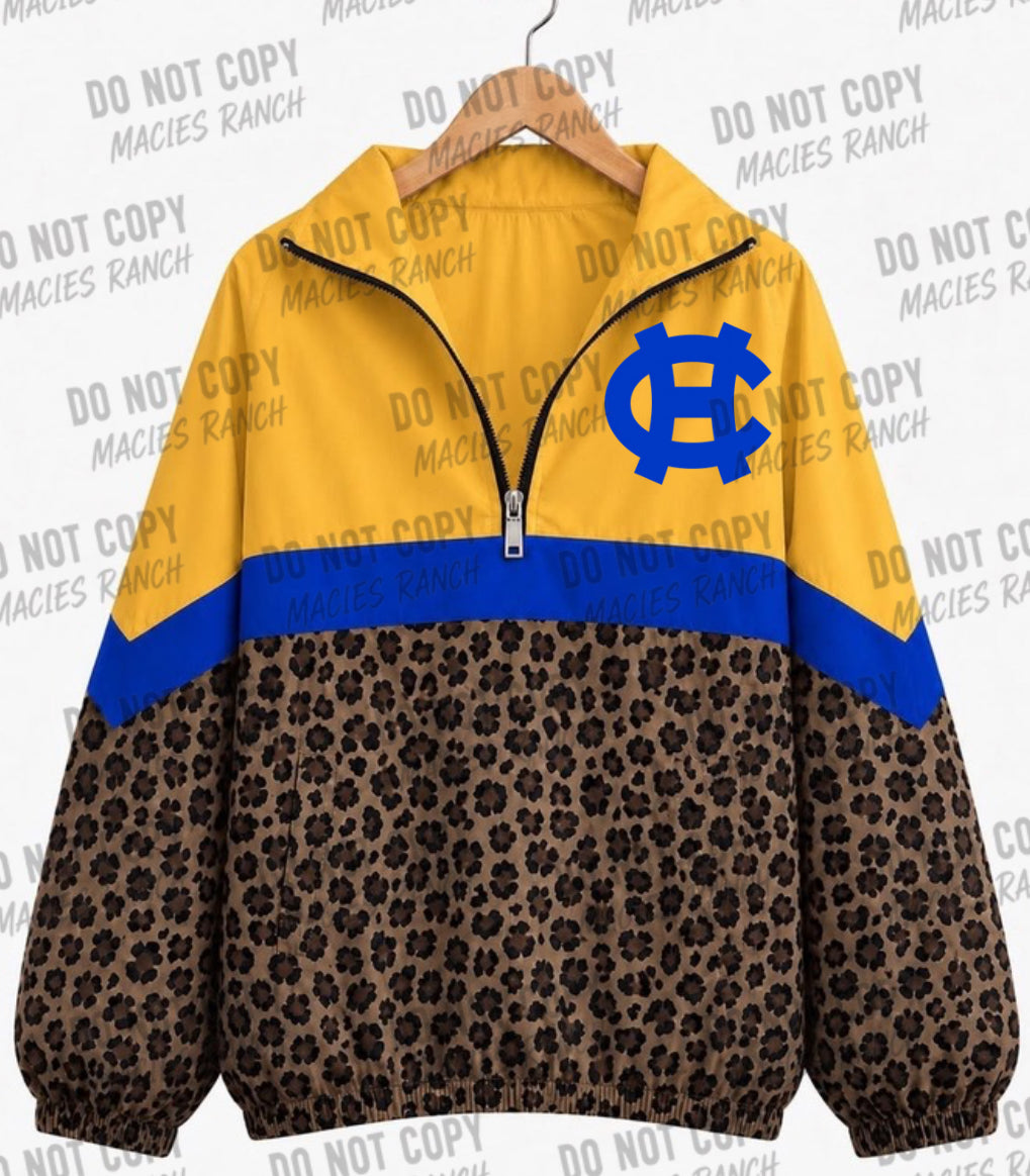Chapel Hill cheetah windbreaker