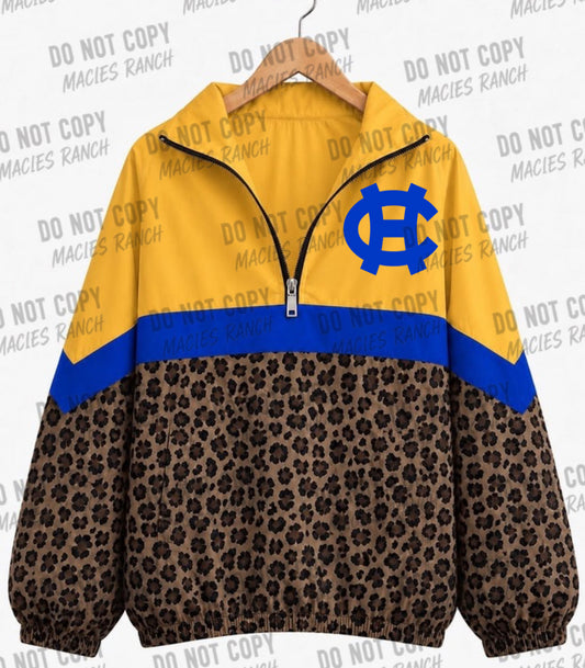 Chapel Hill cheetah windbreaker