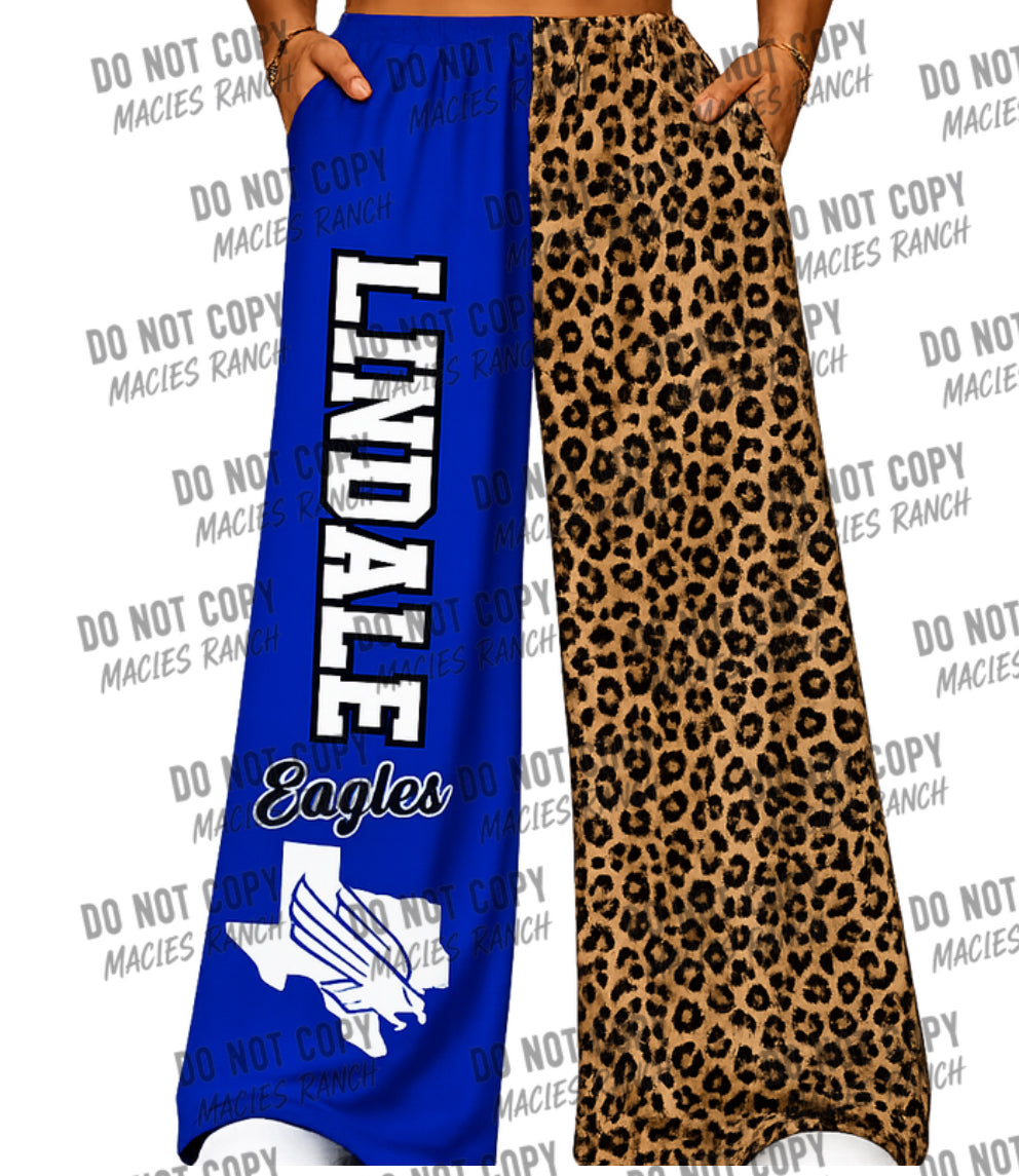 Lindale DUO WIDE LEG PANTS- cheetah