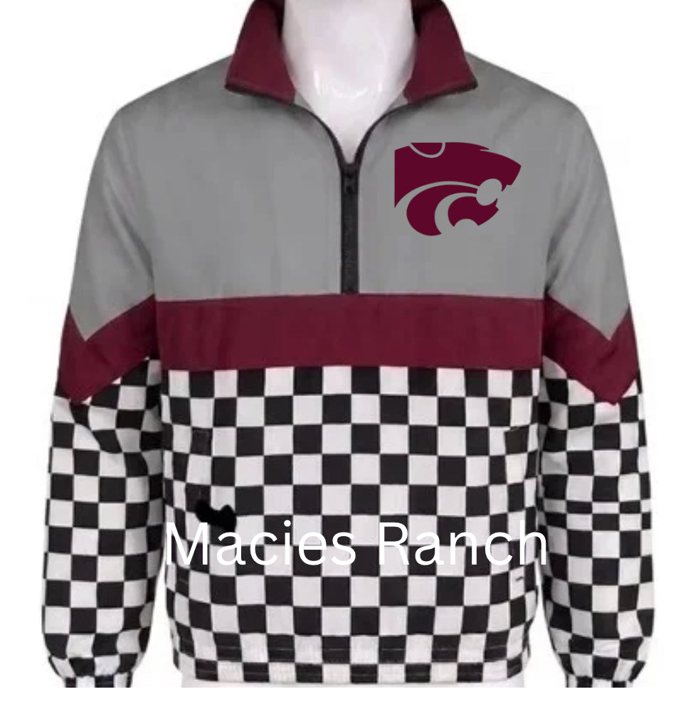 Whitehouse checkered 2 windbreaker