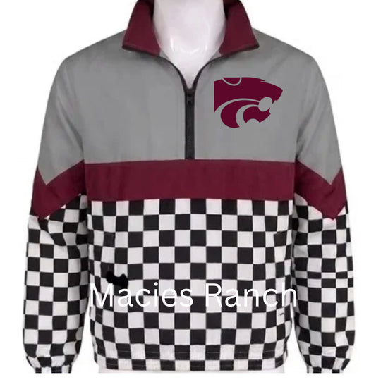Whitehouse checkered 2 windbreaker
