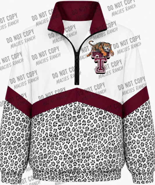 Tenaha Windbreaker-white cheetah