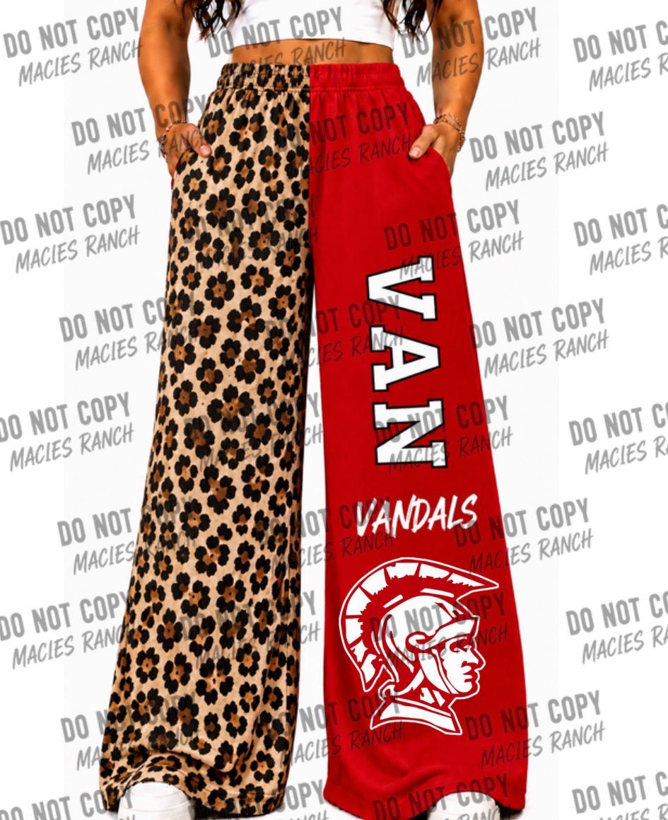 Van DUO WIDE LEG PANTS- cheetah