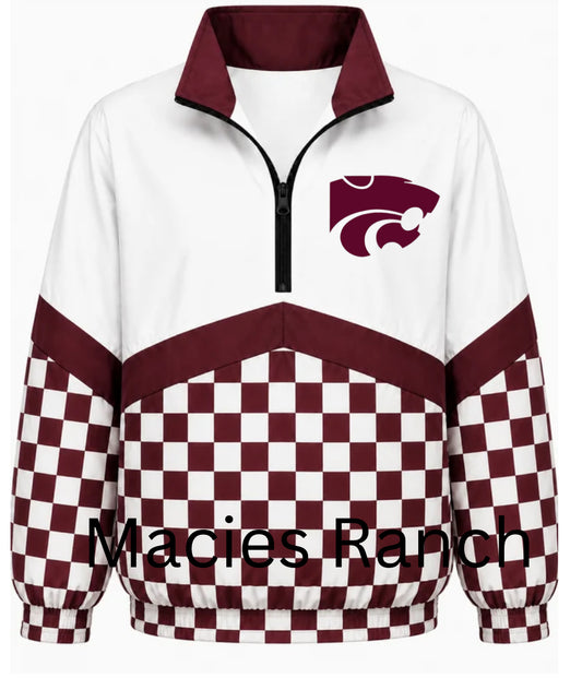 Whitehouse checkered windbreaker