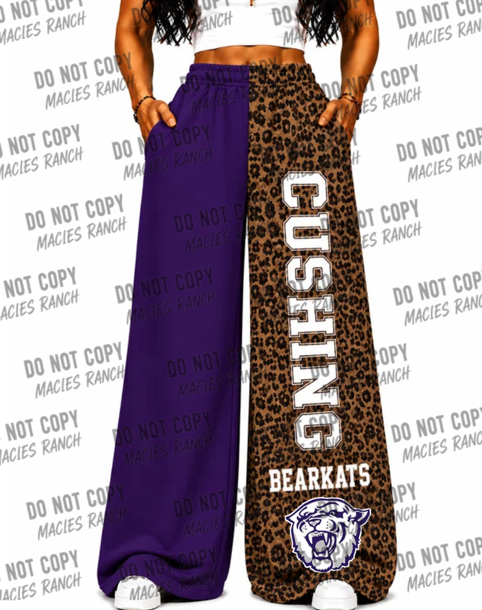 Cushing DUO WIDE LEG PANTS- cheetah