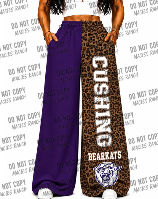 Cushing DUO WIDE LEG PANTS- cheetah
