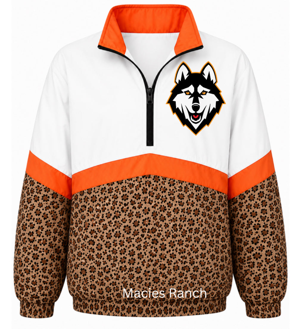 Hubbard Middle School cheetah Windbreaker
