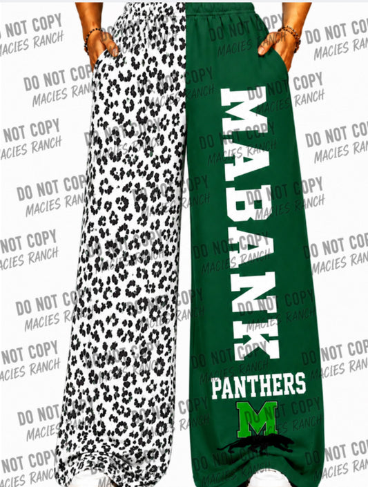 Mabank DUO WIDE LEG PANTS- white cheetah