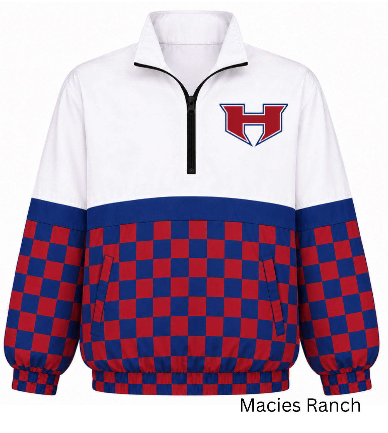 Henderson checkered Windbreaker
