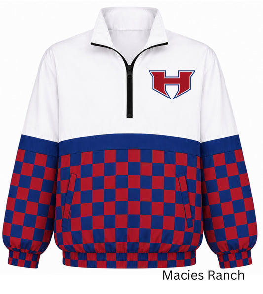 Henderson checkered Windbreaker