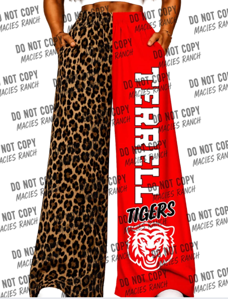 Terrell DUO WIDE LEG PANTS- cheetah