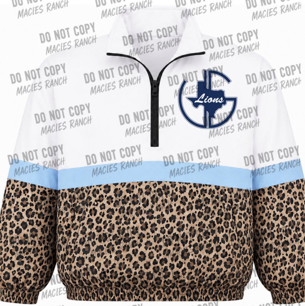 Union Grove cheetah windbreaker