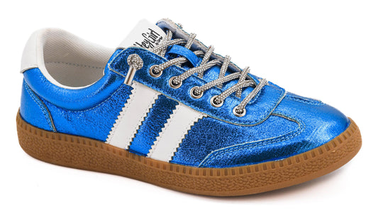 Blue Metallic Sneaker